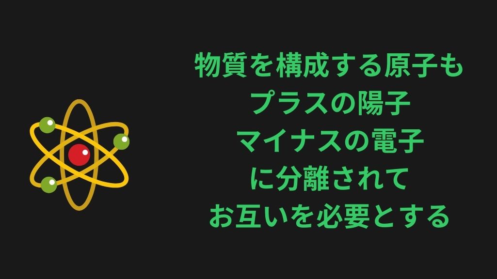 原子構造も陽子と電子が分離