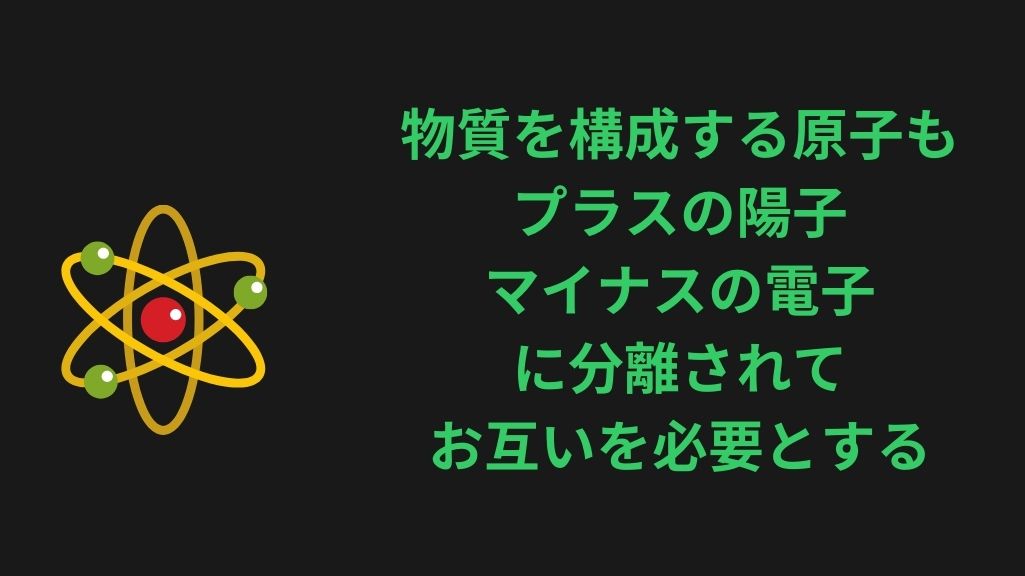 原子構造も陽子と電子が分離