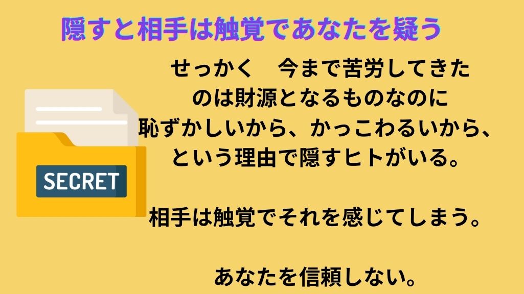 かっこわるいことを隠すと分かる